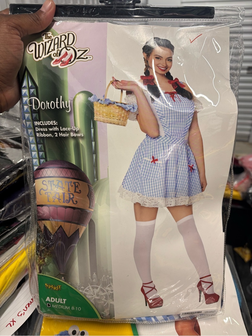 Adult Medium Dorothy Costume - The Wizard of Oz  Costume